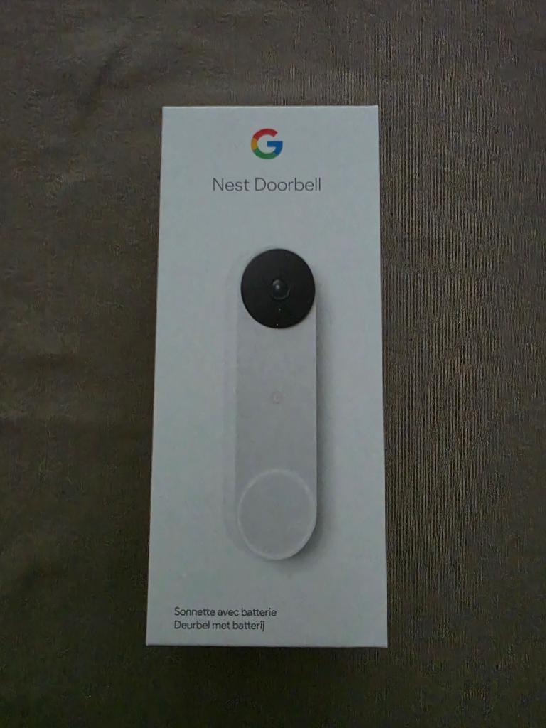 Google deurbel met batterij, Ophalen of Verzenden, Compatibel met smartphone, Zo goed als nieuw, Bedraad