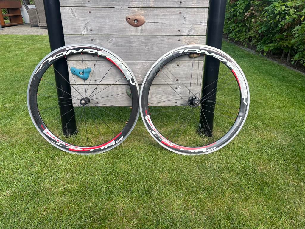 Campagnolo Bullet Carbon wielset, Fietsen en Brommers, Fietsonderdelen, Zo goed als nieuw, Racefiets, Carbon, Ophalen