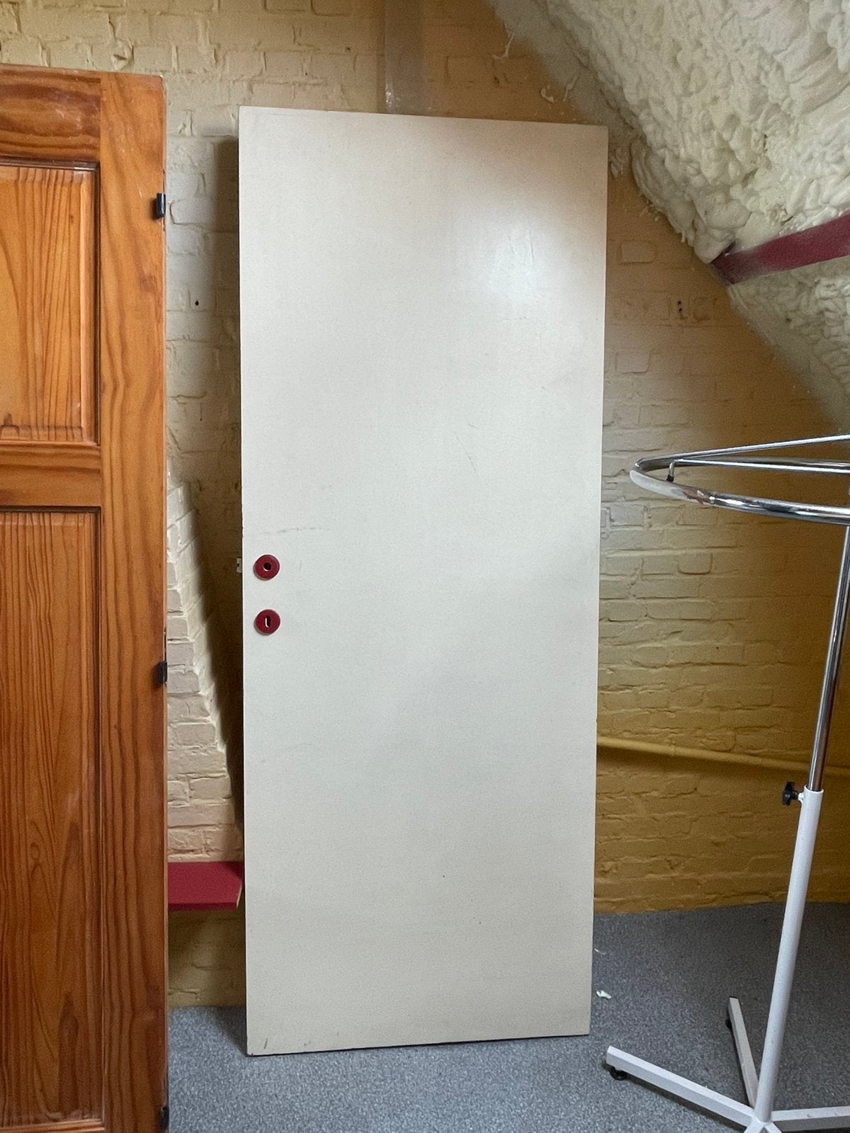 Gratis! Twee houten deuren, Doe-het-zelf en Bouw, Ophalen, Gebruikt, Minder dan 80 cm, Binnendeur