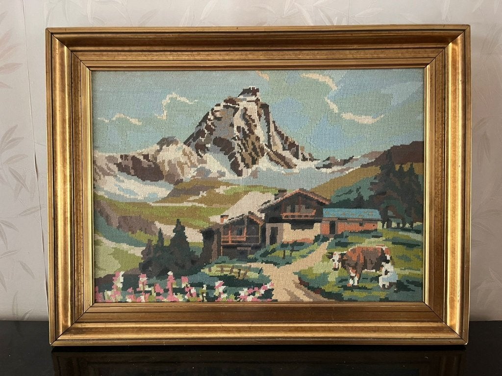 Gobelin met kader, Huis en Inrichting, Ophalen, Gebruikt