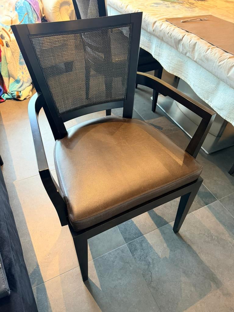Promemoria stoelen 8 stuks, Ophalen, Gebruikt, Bruin, Modern