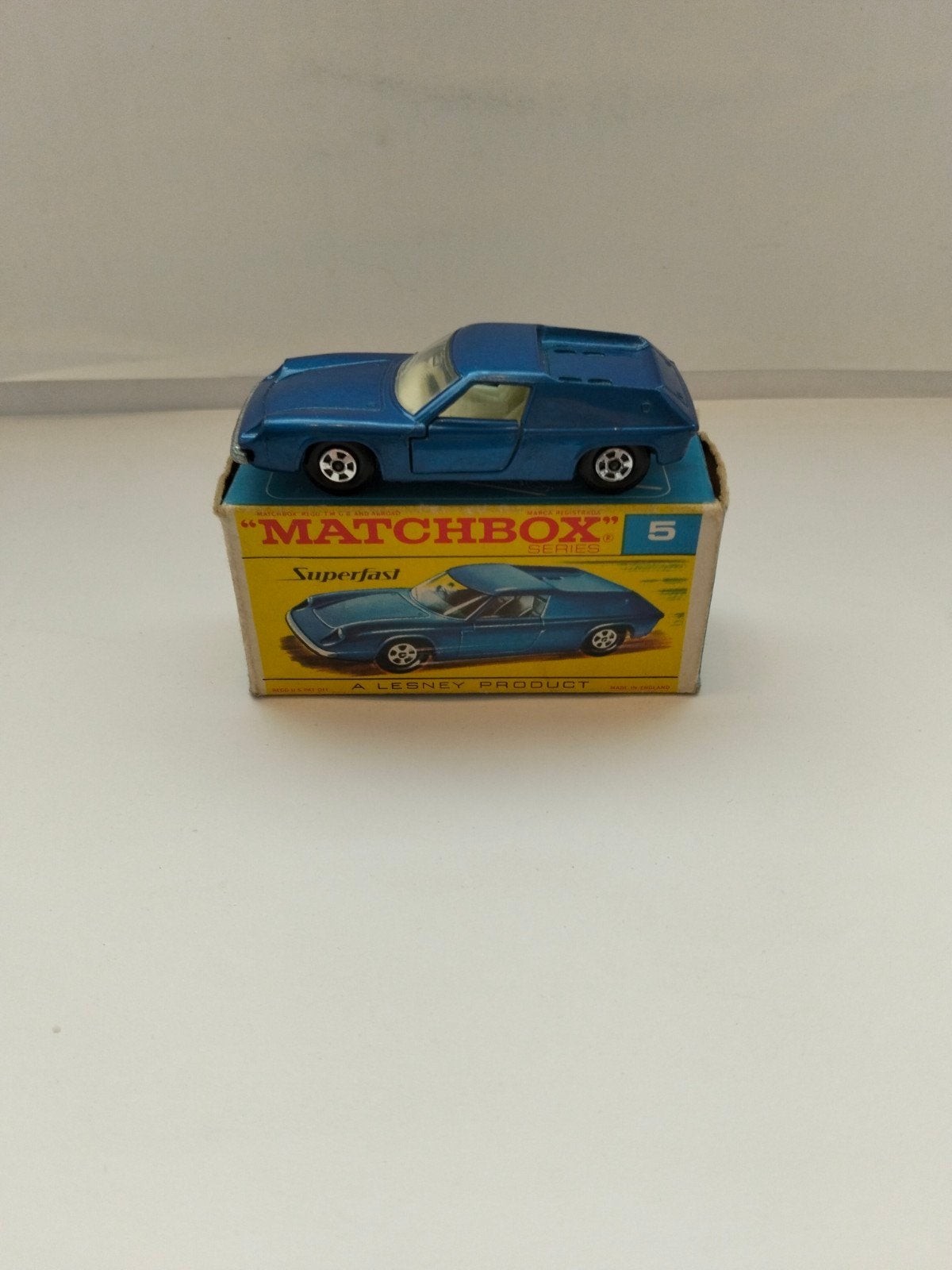 boîte d'allumettes SUPERFAST n 5 Lotus Europe et F-box, Envoi, Matchbox