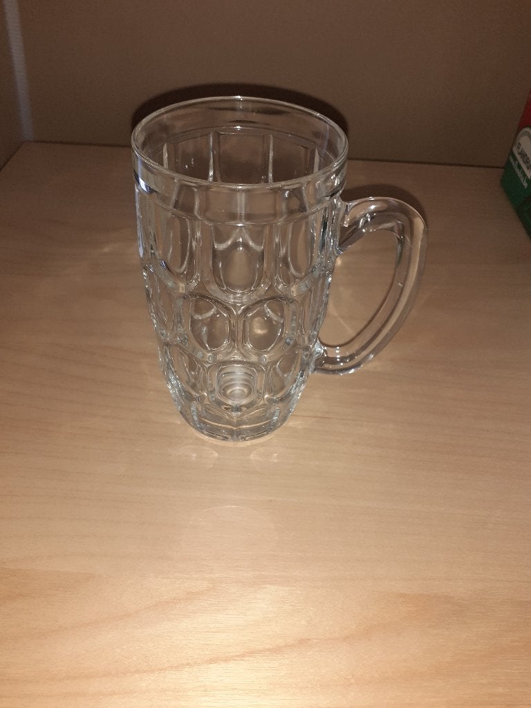 Verre - chope à bière vintage, Enlèvement, Utilisé, Chope(s), Autres marques
