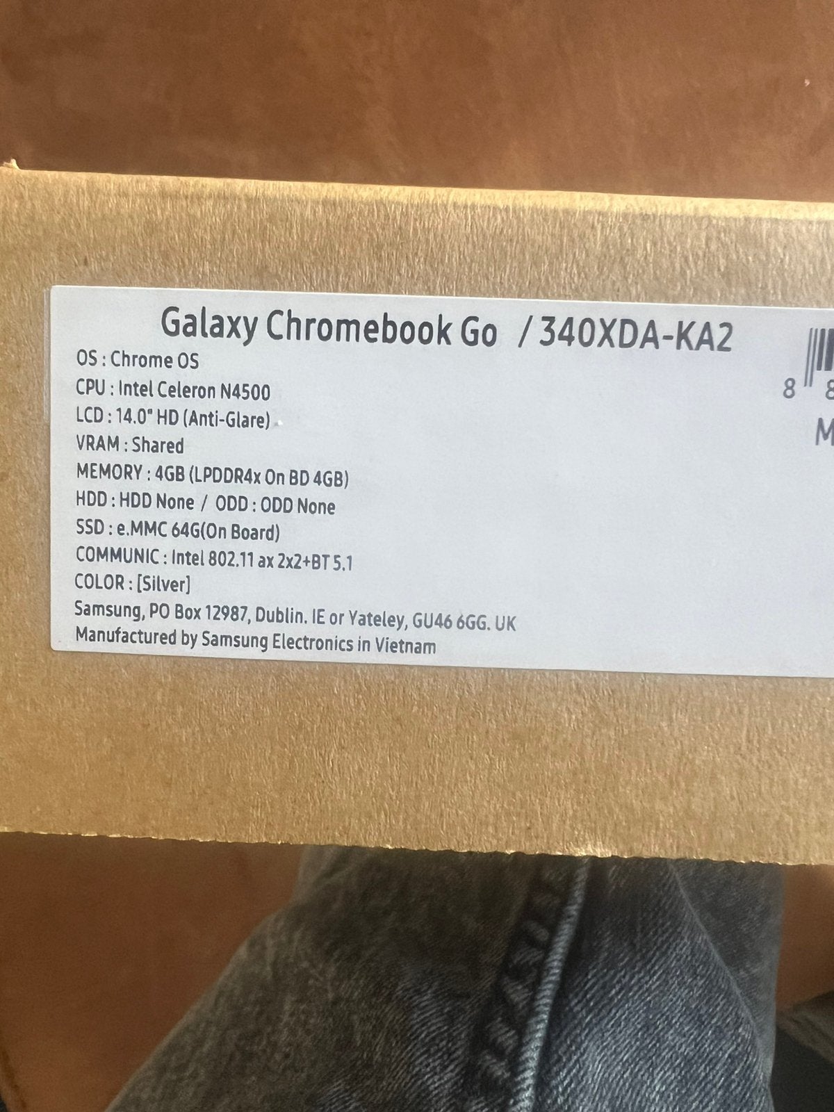 galaxy chromebook Go / 340XDA-KA2, Computers en Software, Chromebooks, Ophalen, Nieuw, Qwerty