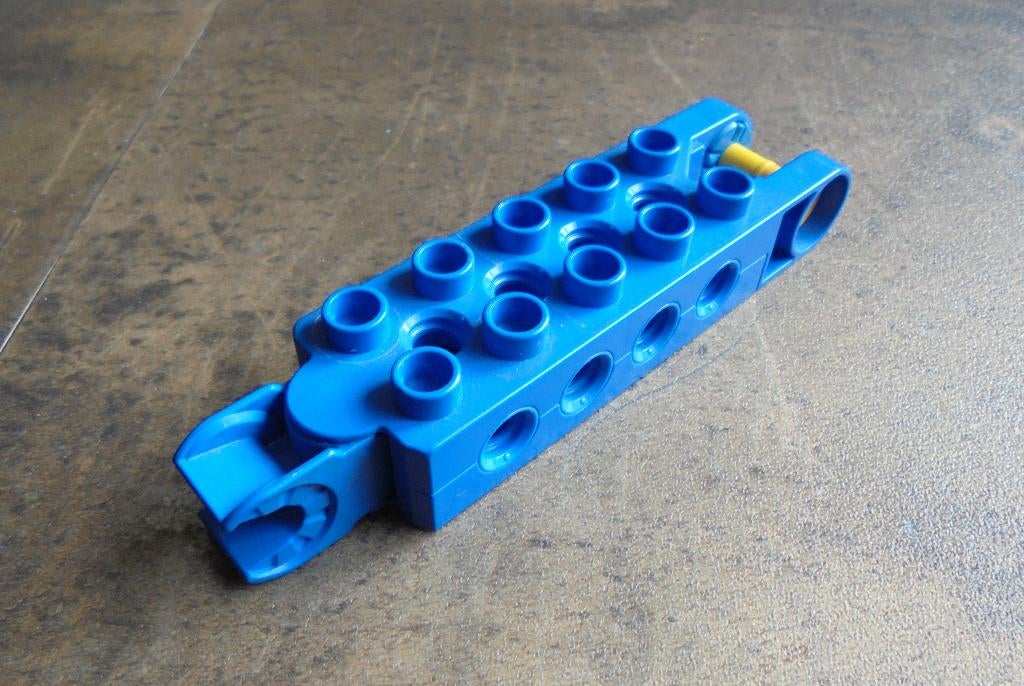 Lego Duplo Toolo Brick 2x5 with Swivel Bracket (zie foto's), Enlèvement ou Envoi, Utilisé, Briques en vrac, Duplo