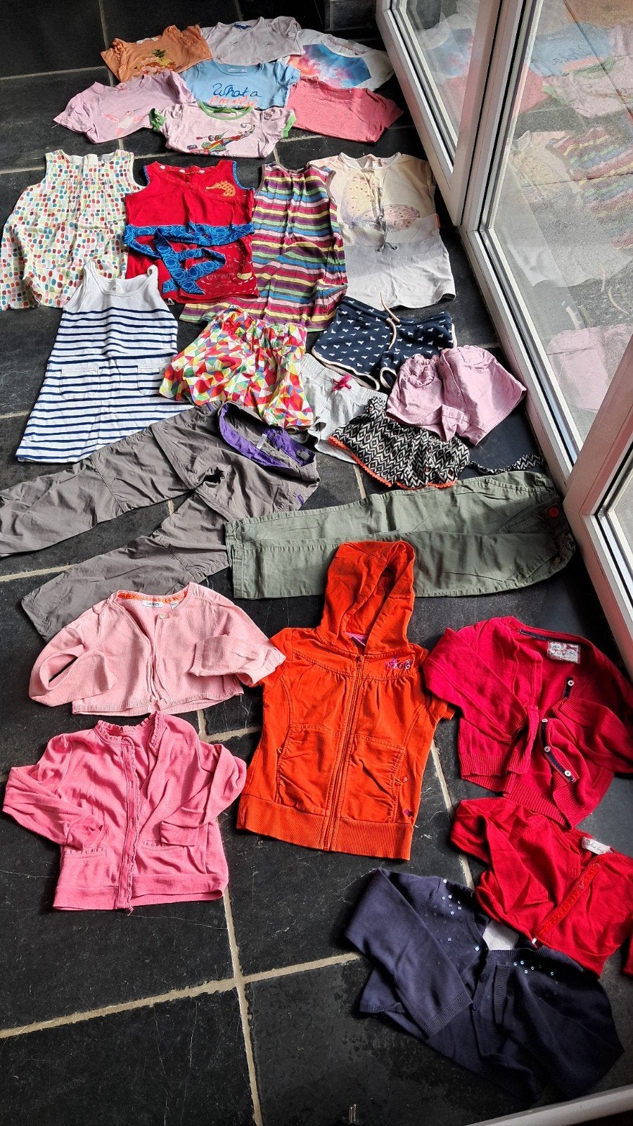 pakket kledij - 25 stuks - maat 116, Kinderen en Baby's, Kinderkleding | Maat 116, Ophalen of Verzenden, Meisje, Broek