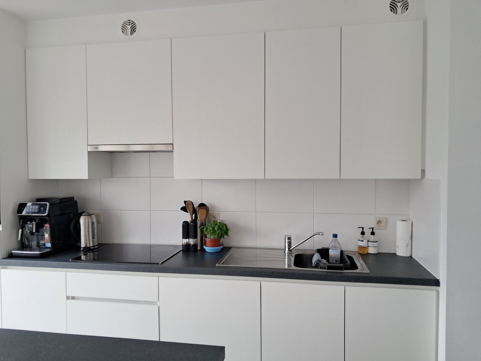 witte keuken, Enlèvement, Comme neuf, Blanc, Synthétique