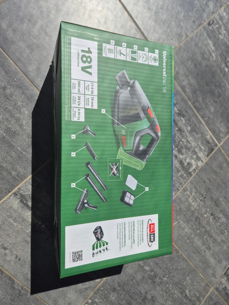 Bosch universalvac 18 accustofzuiger, Ophalen of Verzenden, Nieuw, Bosch