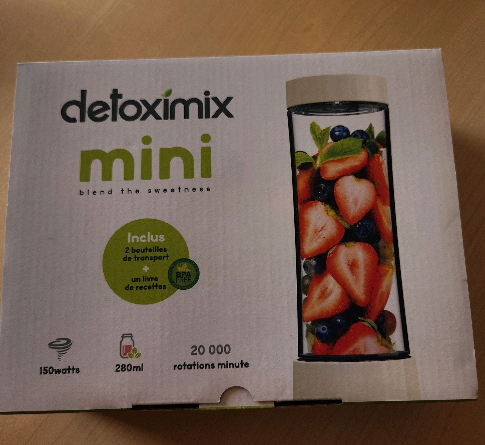 Personal blender Detoximix mini *NIEUW * in verpakking, Ophalen of Verzenden, Nieuw, Blender