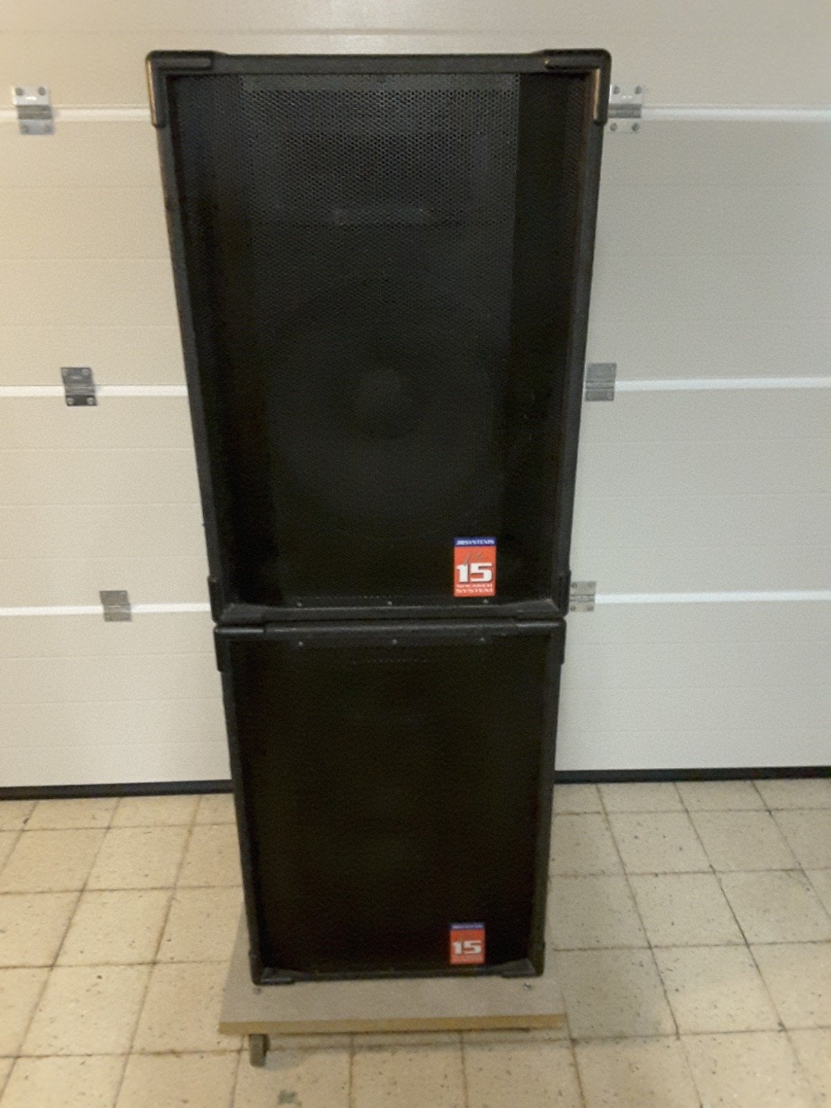 2 JB systems pro 15" speakers, Enlèvement, Utilisé