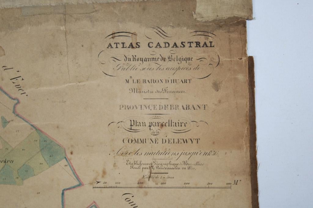 oude kaart van Elewijt, Ph. Vandermaelen, 19de eeuw, Ophalen