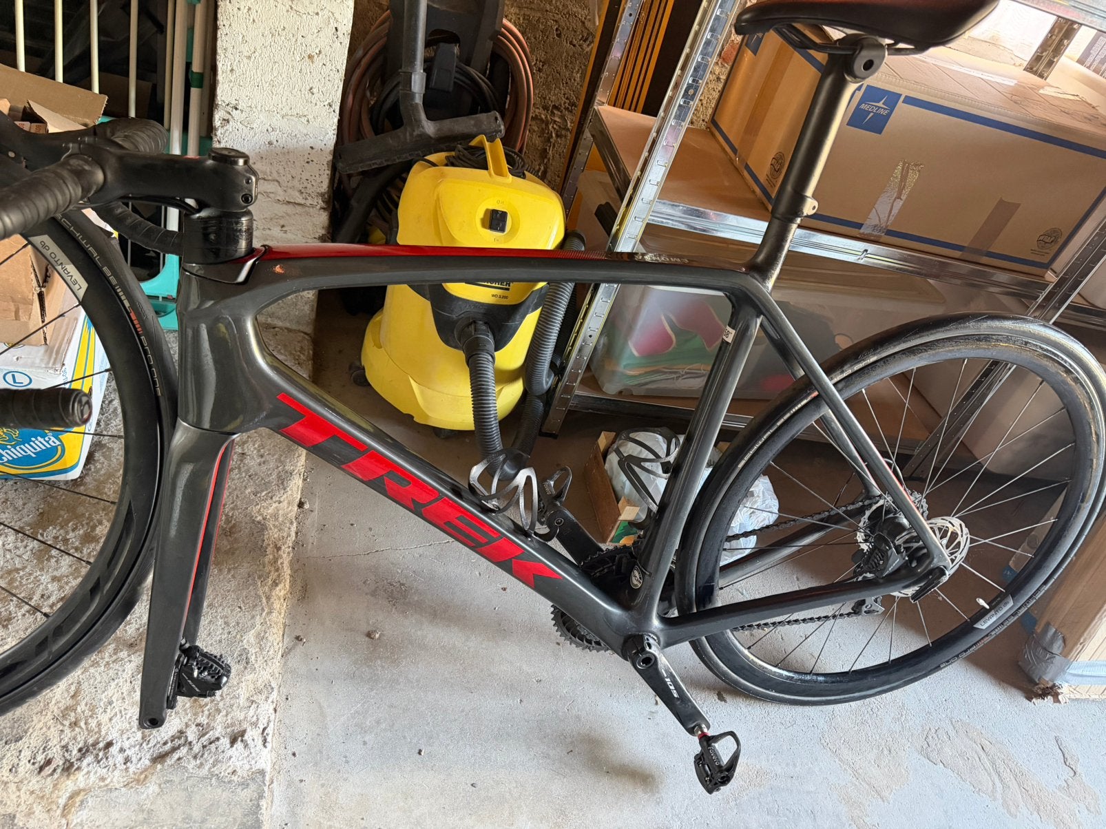 Trek Émonda SL 5 T58 – 105 – Roues carbone, Assioma PRO RS-1, Vélos & Vélomoteurs, Vélos | Tandems, Enlèvement, Comme neuf, 10 à 15 vitesses