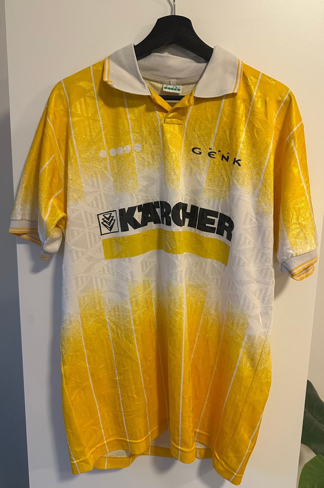 Match worn shirt KRC Genk 1992-1994, Collections, Enlèvement ou Envoi, Comme neuf, Maillot