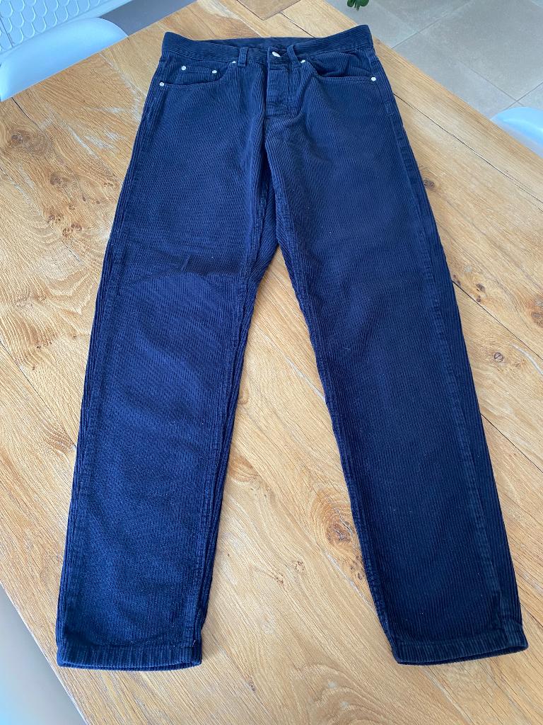 Blauwe ribfluelen broek Carhartt, Kleding | Heren, Blauw, Carhartt, Ophalen of Verzenden, Gedragen
