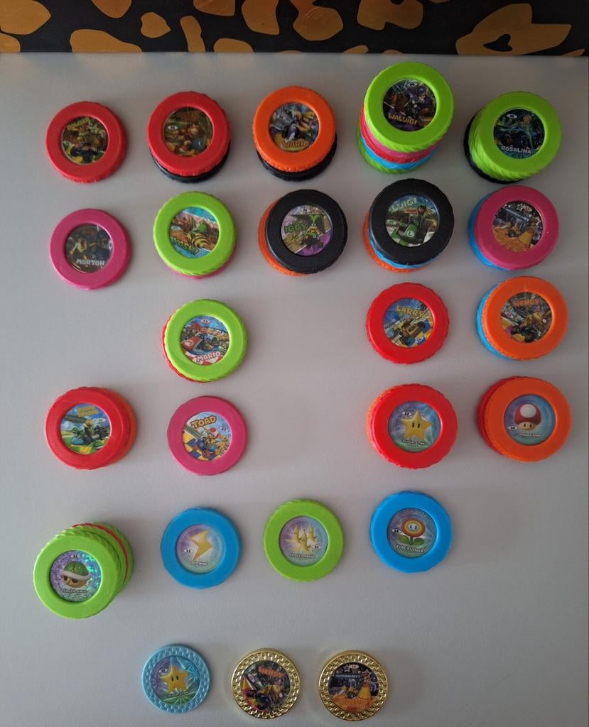 Verzameling Super Mario Kart munten munt coin coins, Ophalen of Verzenden