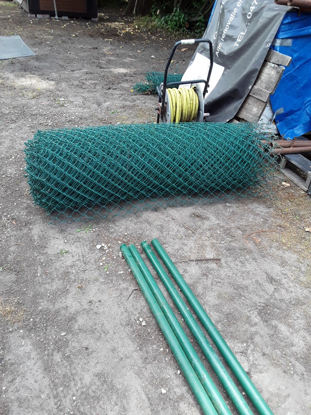 Tuinafspanning, Ophalen, Draad