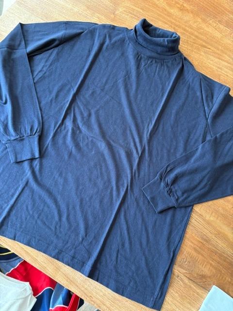 Pull à col roulé vintage taille L, Enlèvement ou Envoi, EARTHBOUND, Bleu, Taille 52/54 (L)