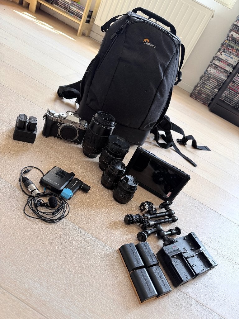Fujifilm XT-4 pakket videograaf, Audio, Tv en Foto, Fotocamera's Digitaal, Ophalen, Gebruikt, Bluetooth, Geheugenkaart