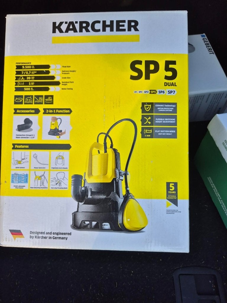 Kärcher dompelpomp SP5 dual, Tuin en Terras, Ophalen, Nieuw, Elektrisch, Dompelpomp
