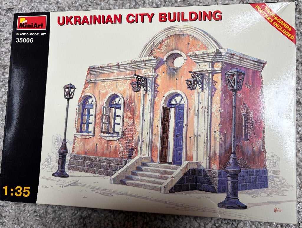 Miniart 35006 Ukrainian City Building, Ophalen of Verzenden, Nieuw, 1:35 tot 1:50, Diorama