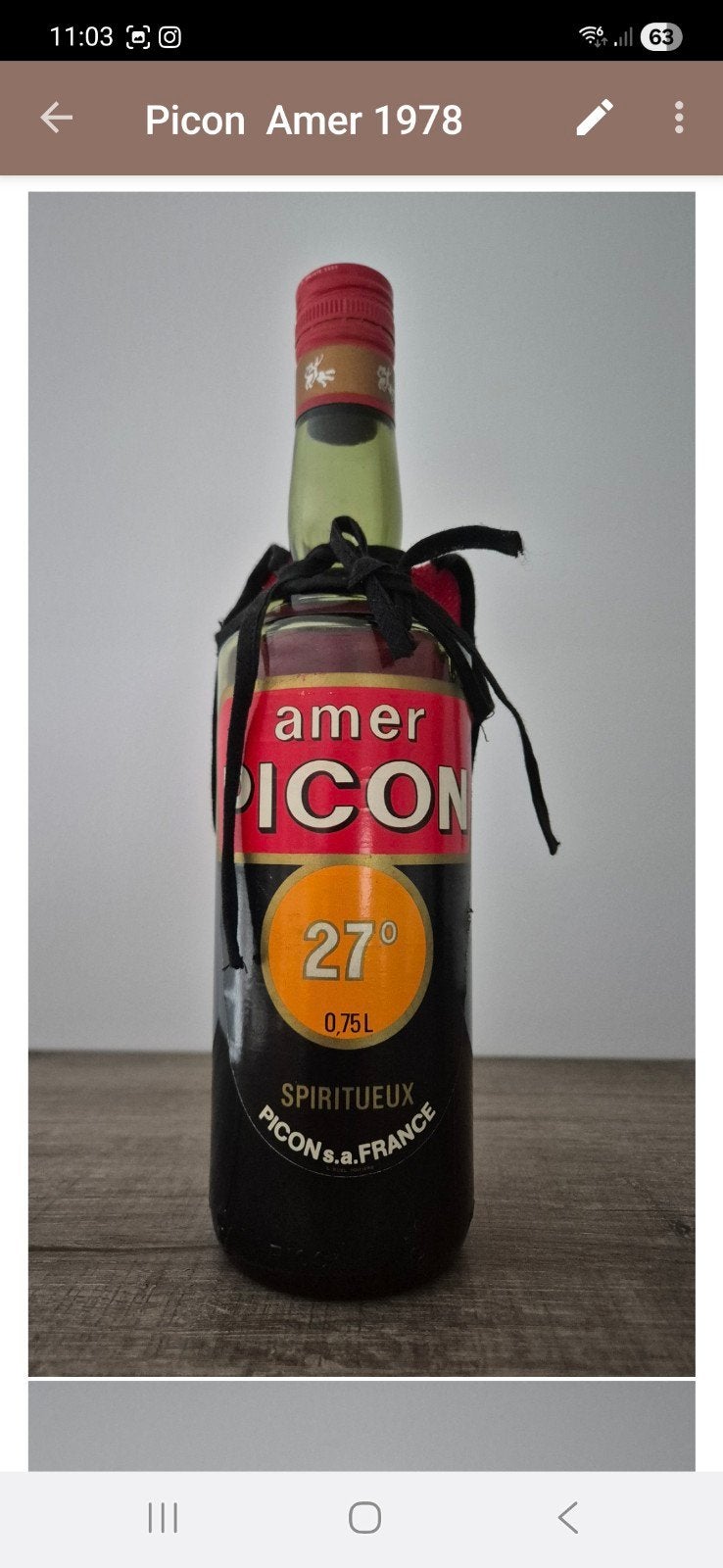 VINTAGE BOTTLE: Picon Amer 1978, Ophalen of Verzenden