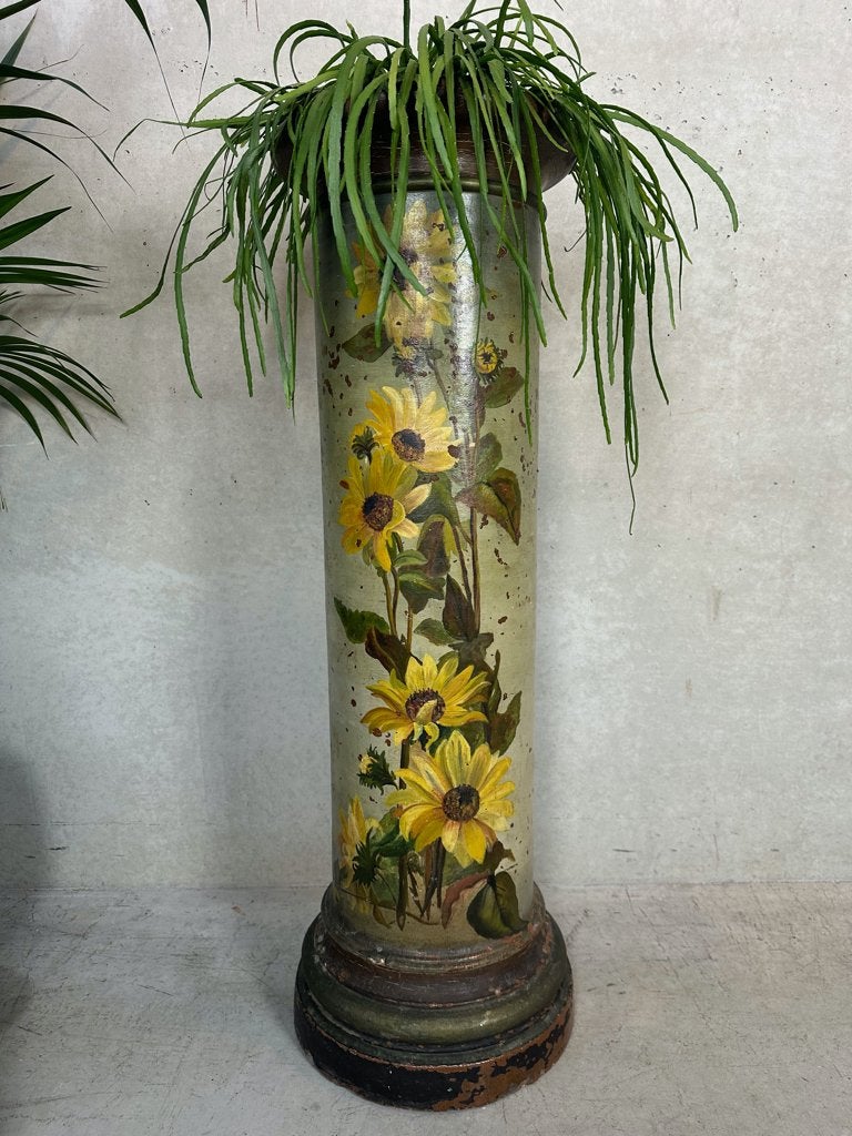 Colonne française ancienne — tournesols, Maison & Meubles, Enlèvement, Utilisé