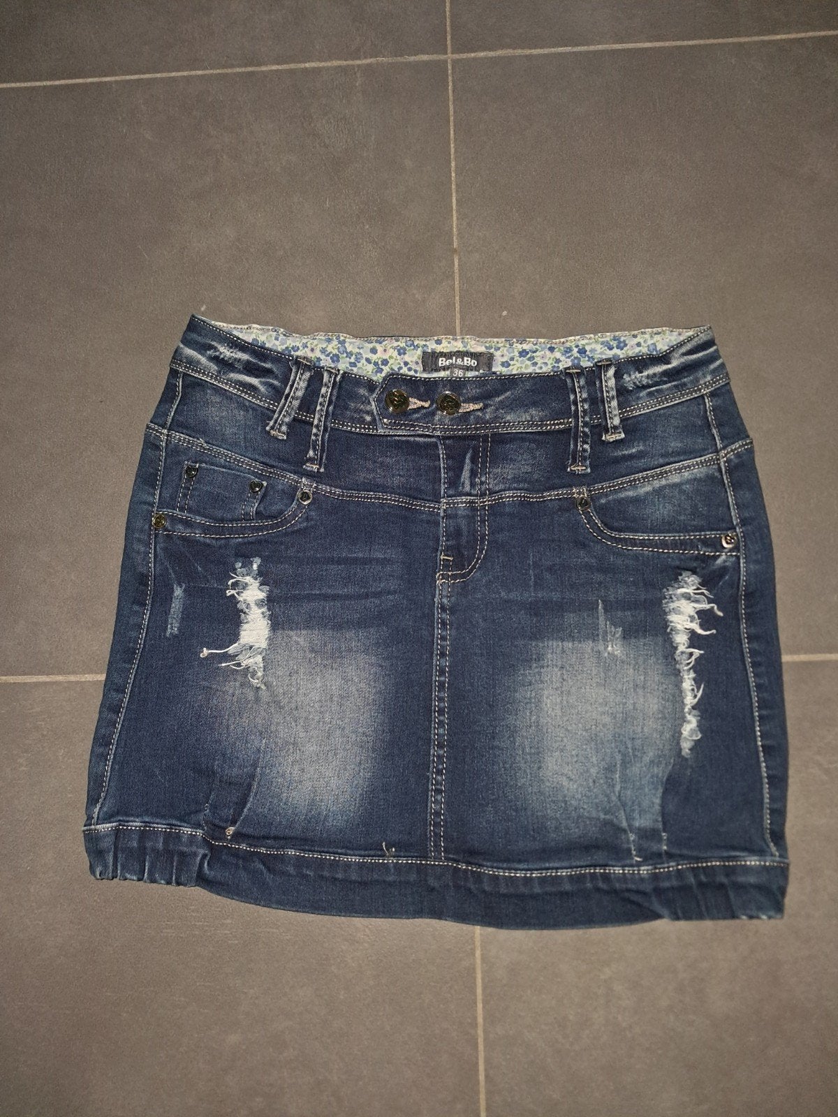 Rok bel&bo 36, Kleding | Dames, Rokken, Blauw, Bel & Bo, Ophalen of Verzenden, Zo goed als nieuw