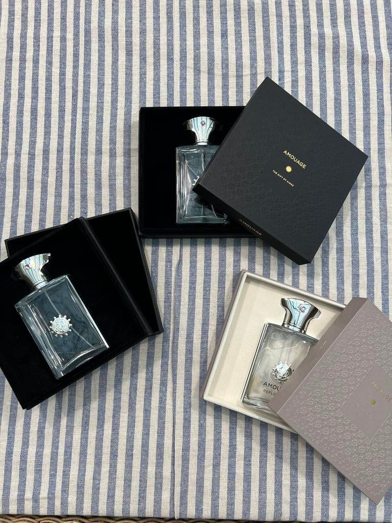 Lege parfumflessen Amouage (niche geur), Ophalen of Verzenden, Gebruikt, Parfumfles