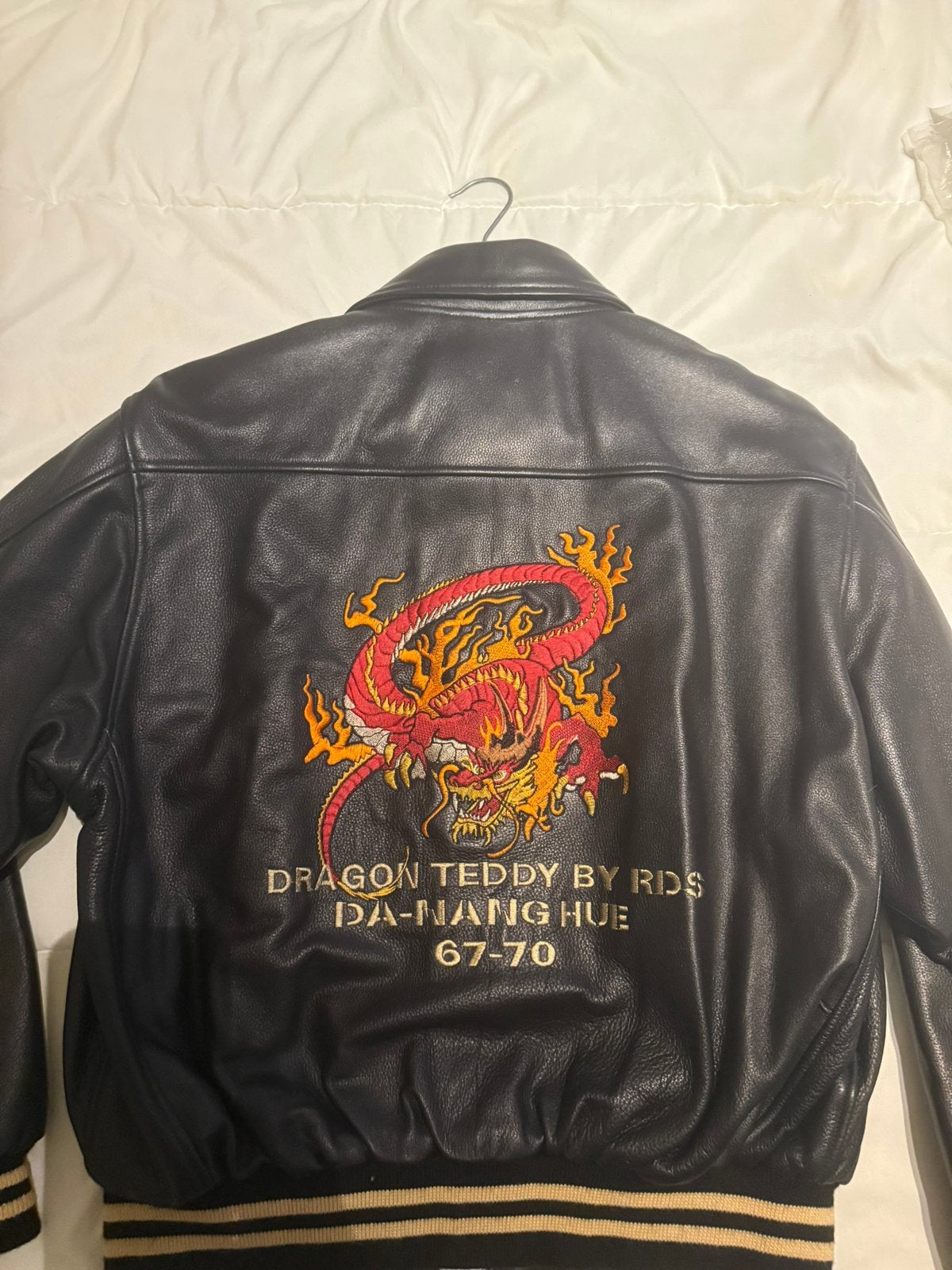 Veste en cuir Redskins Dragon Cohiba 2012, Enlèvement ou Envoi, Neuf, Taille 52/54 (L), Noir