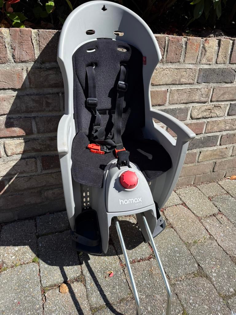 Hamax fietsstoeltje kantelbaar grijs, Enlèvement, Comme neuf