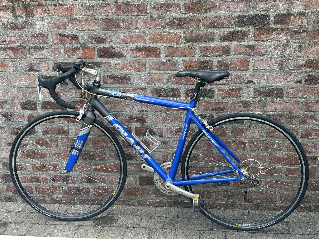 Giant TCR racefiets – 50 cm – Campagnolo – Aluxx 6061, Ophalen, Gebruikt, Velgrem, Aluminium