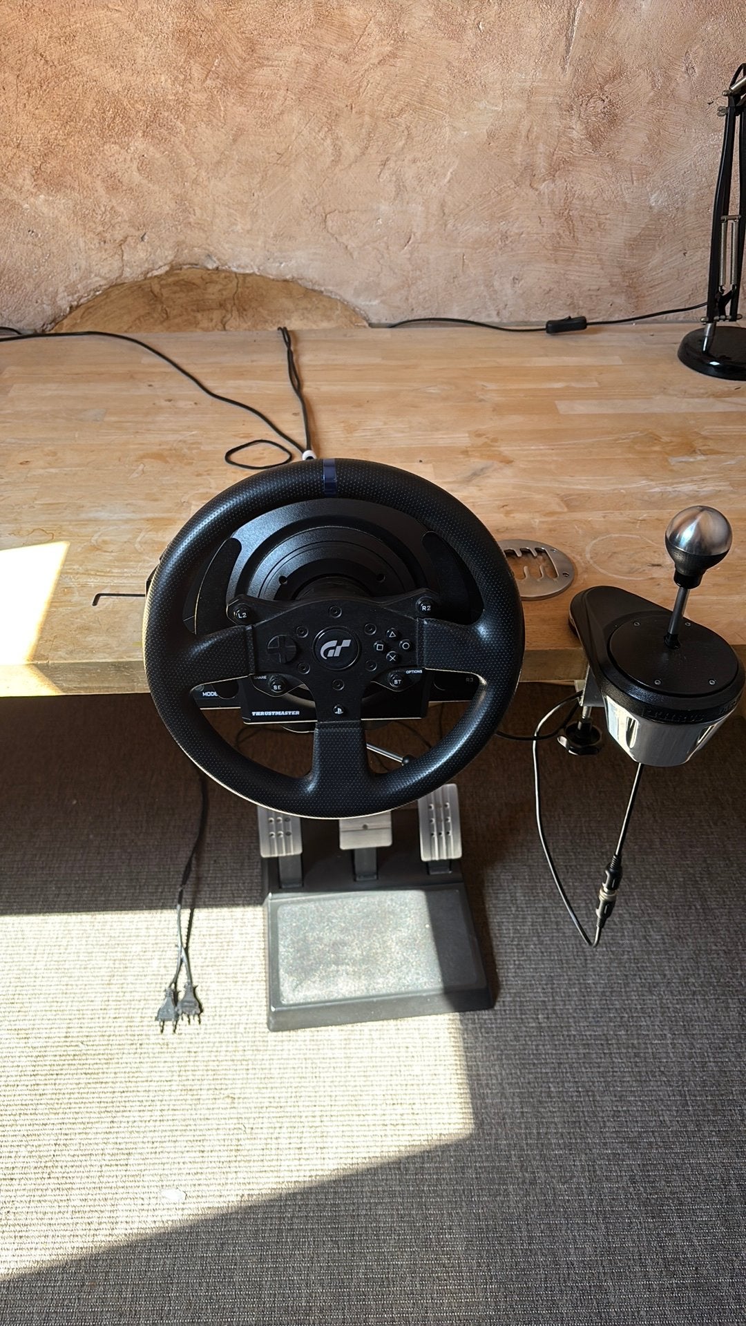 Thrustmaster T300gt + thrustmaster TH8A shifter, Enlèvement, Comme neuf