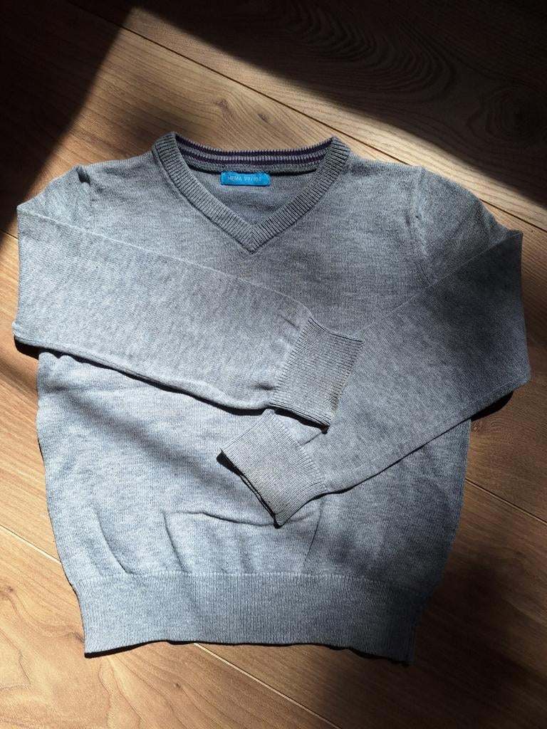 Grijze trui - maat 98/104, Kinderen en Baby's, Kinderkleding | Maat 98, Ophalen, Trui of Vest, Zo goed als nieuw, Hema