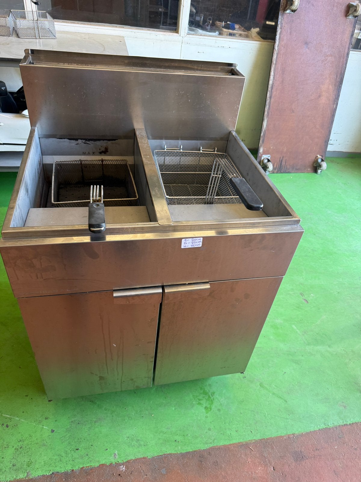 American line horeca rvs frituur op gas dubbele frtieuse, Ophalen