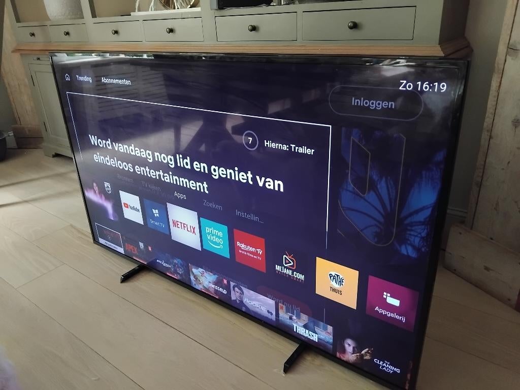 Smart TV 65 inch Philips met Ambilight 4K, Ophalen, Philips, LED, Zo goed als nieuw