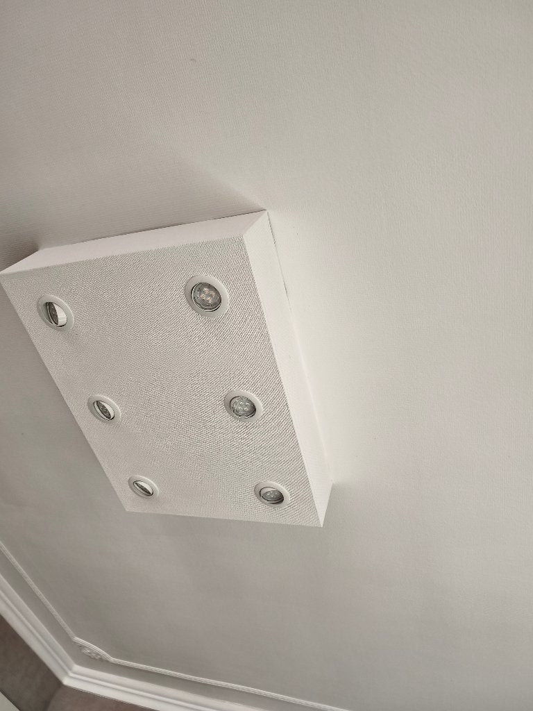 2 boîtiers de plafonnier (LED), LED, Comme neuf, Enlèvement, Blanc