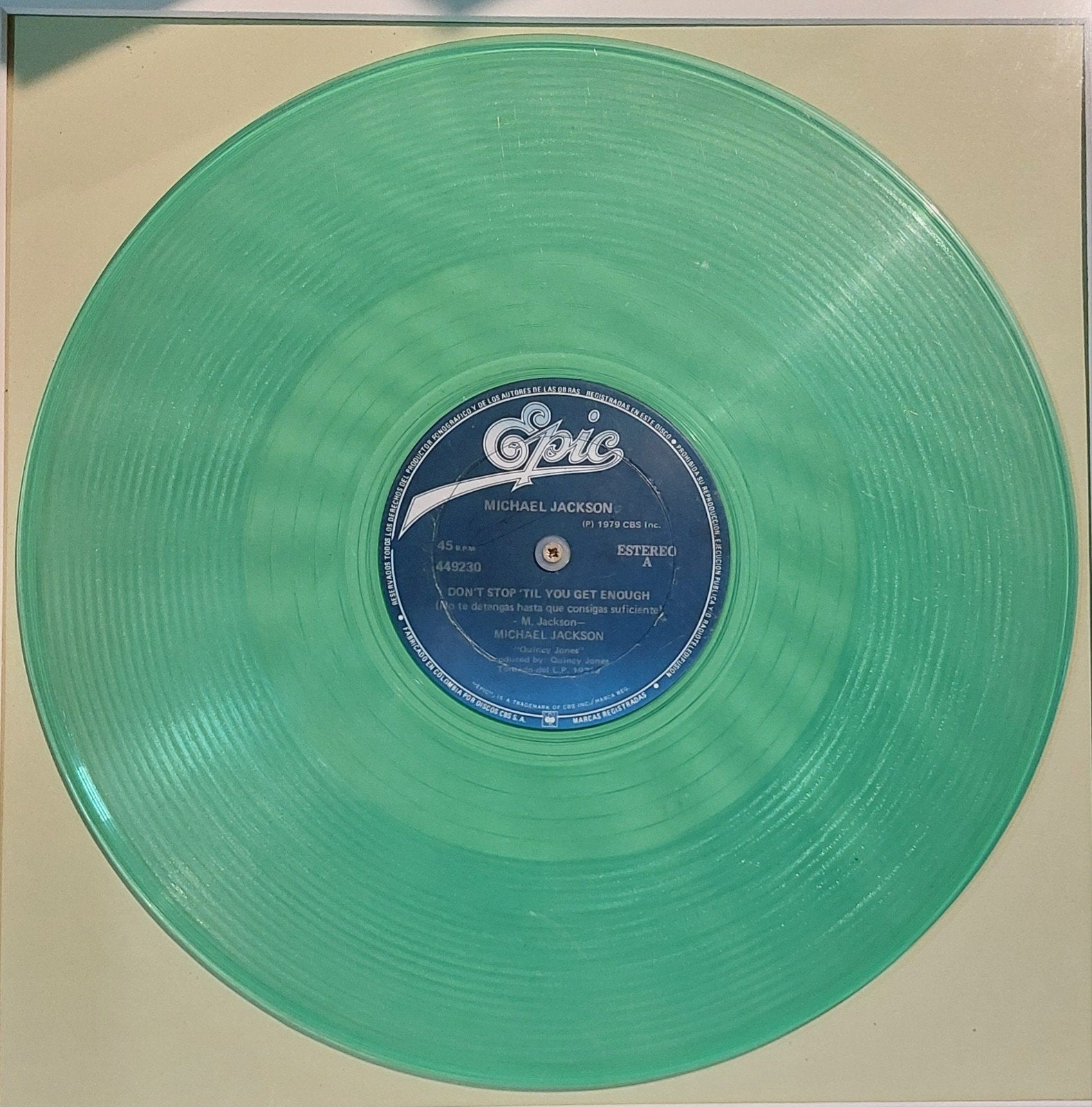 Michael Jackson Green wax, Ophalen, 12 inch