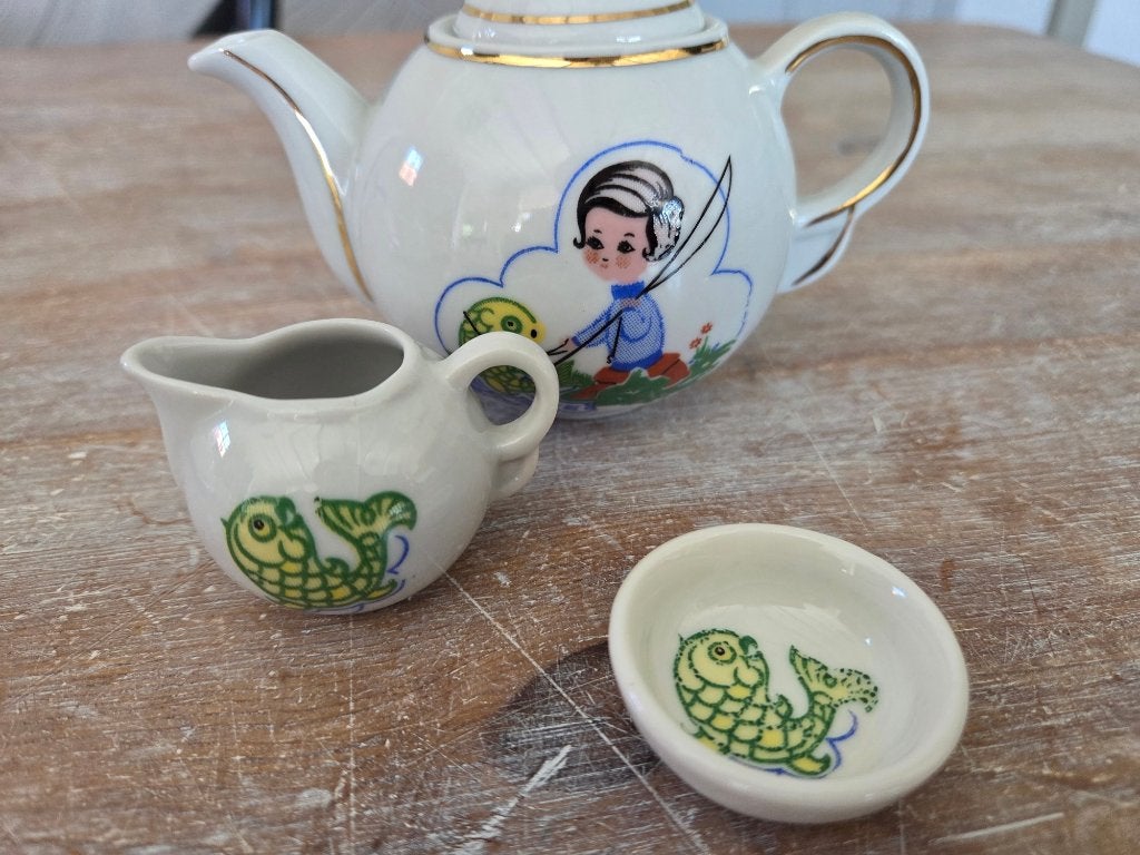 vintage kinderserviesje jaren 70, Verzamelen, Retro, Ophalen of Verzenden, Overige typen