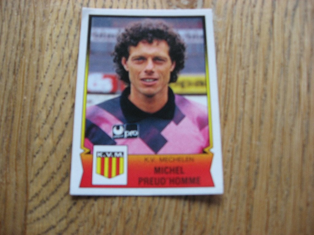 Panini Sticker  Football 92 Michel Preud'Homme KV Mechelen, Verzamelen, Ophalen of Verzenden, Nieuw, Poster, Plaatje of Sticker