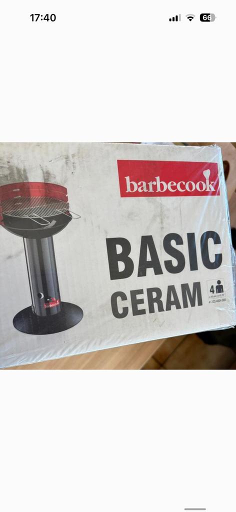 Nieuw  4 personen basic ceram barbecook, Ophalen, Nieuw