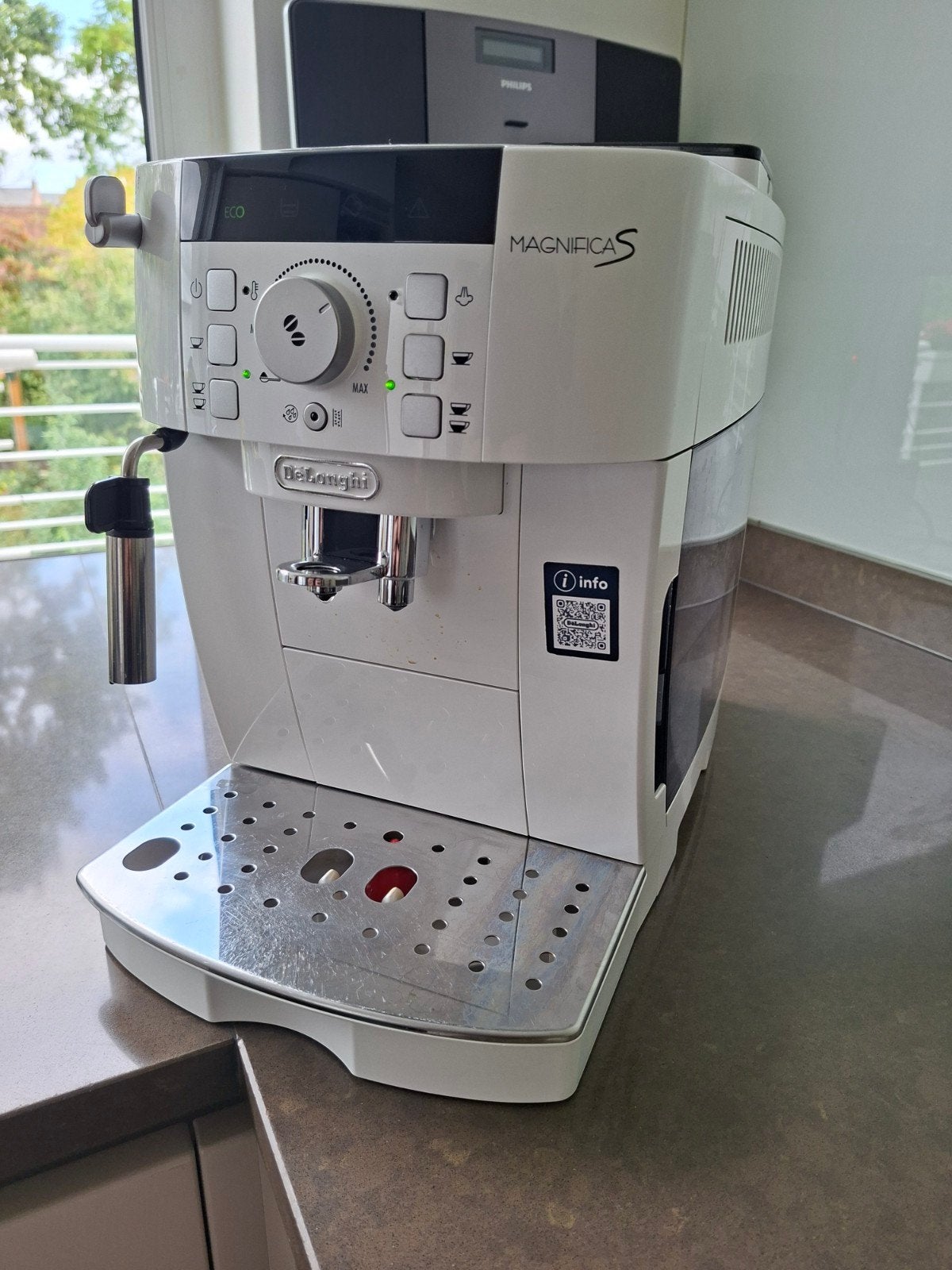 delonghi magnifica s wit, Enlèvement, Utilisé, Café moulu
