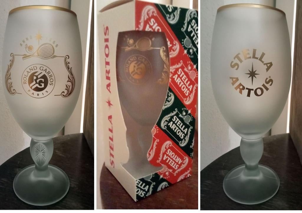 2 Nieuwe Stella Artois Roland Garros Bierglazen., Verzamelen, Biermerken, Nieuw, Stella Artois, Ophalen of Verzenden