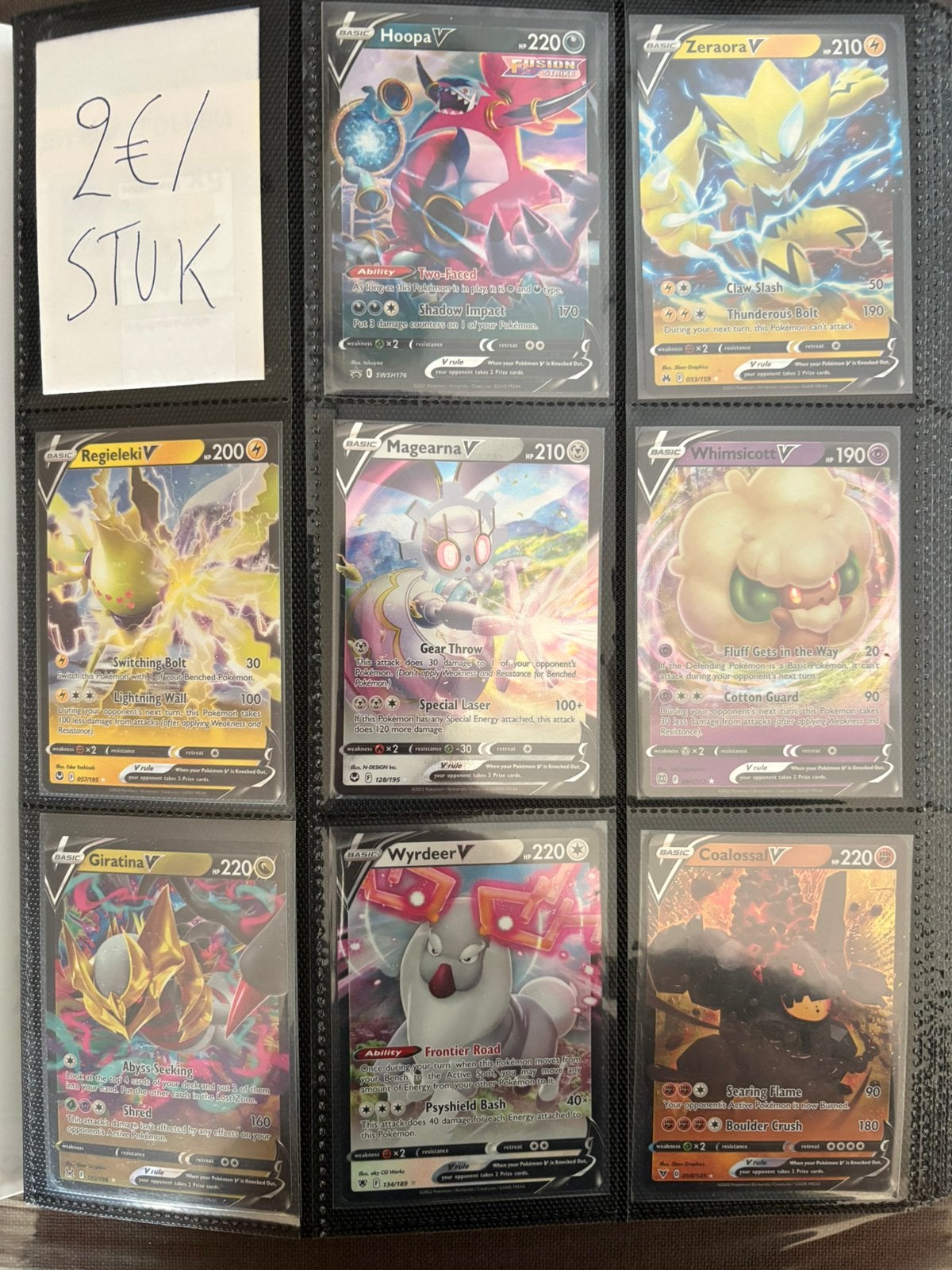 Pokémon V’s en EX kaarten - €2/stuk, Ophalen of Verzenden, Zo goed als nieuw