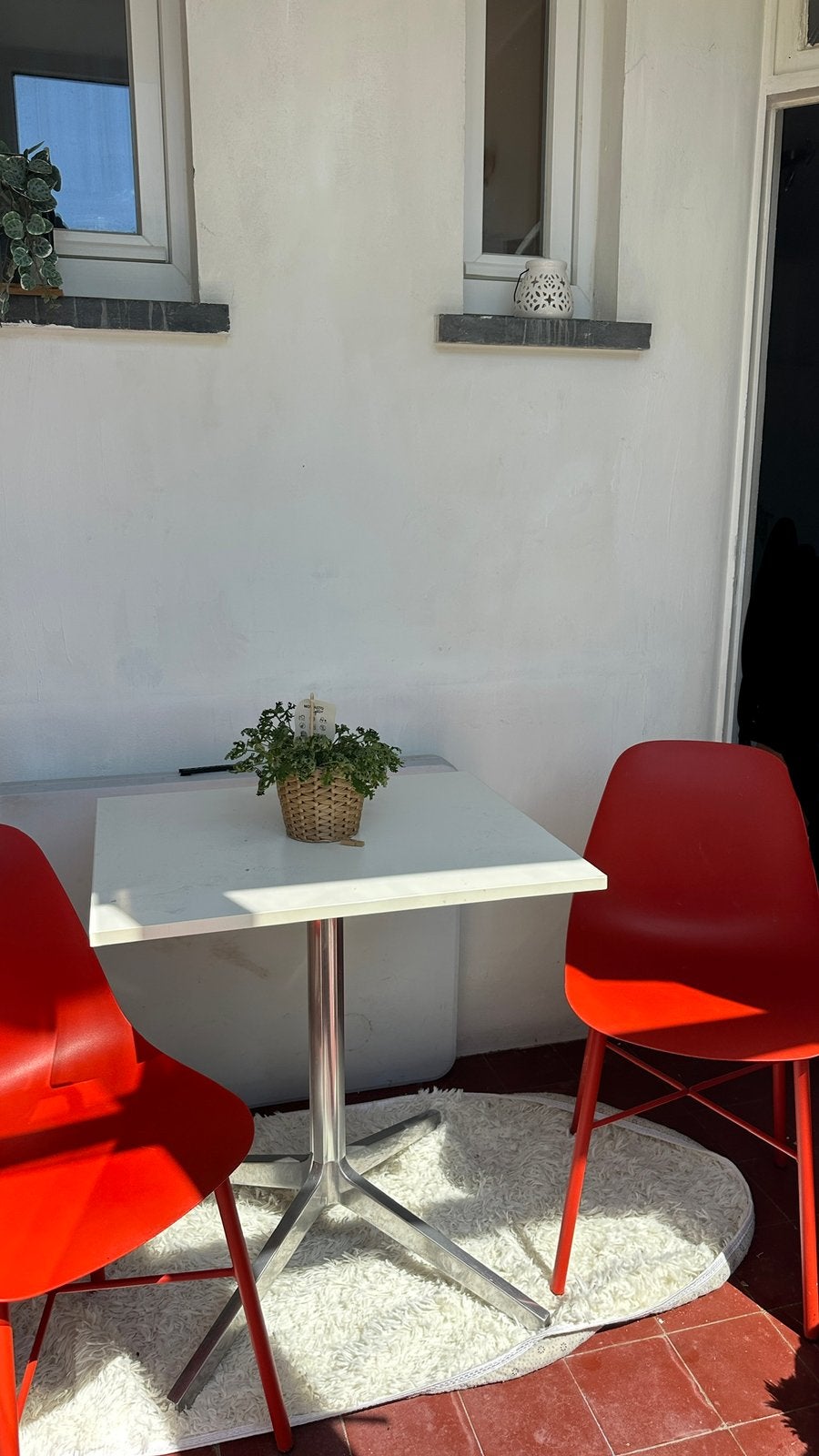 Chaises rouges, Rouge, Comme neuf, Enlèvement, Deux