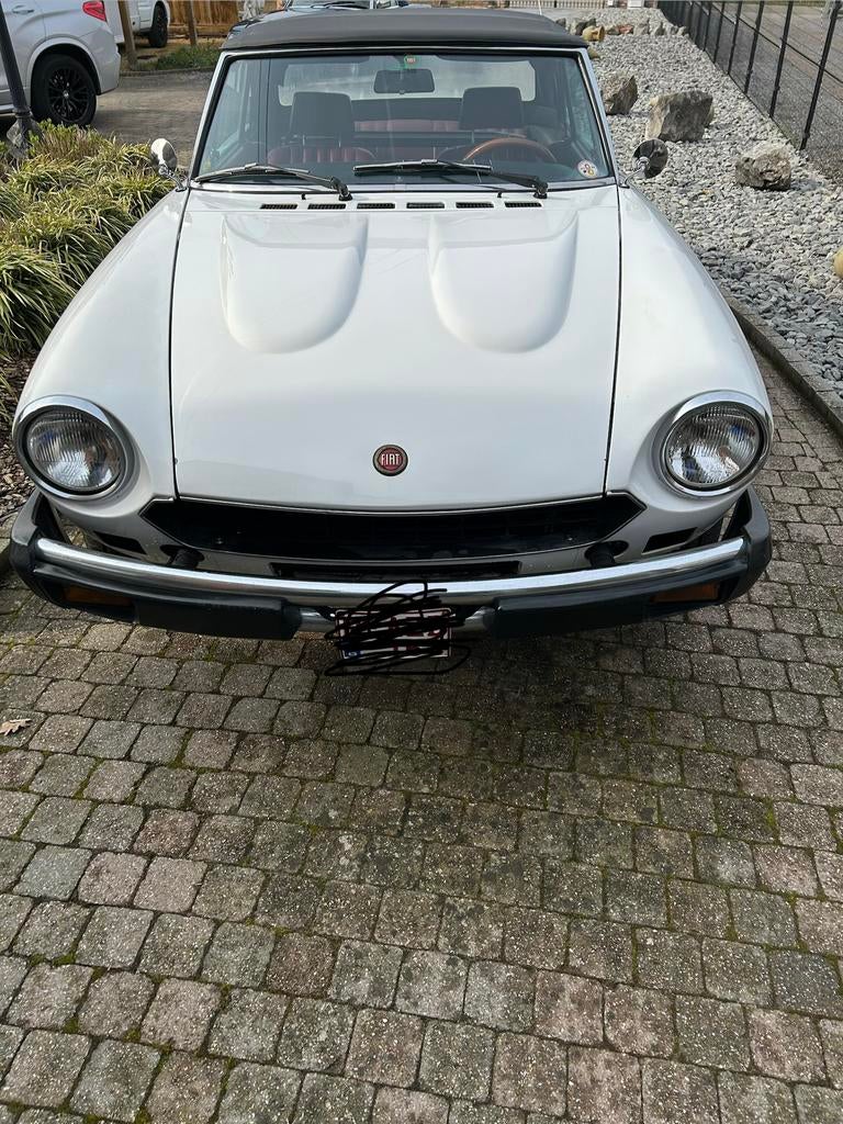 Fiat 124 Spyder cabrio, Auto's, Voorwielaandrijving, Cabriolet, Wit, Leder