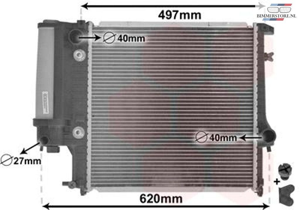 Radiateur 440x440x34 MM aut BMW 3 serie E30 4 cyl  171117191, Neuf, -, -, -