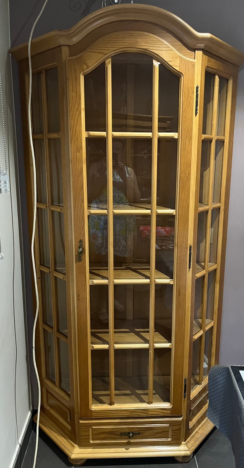 Kast met verlichting, Huis en Inrichting, Kasten | Vitrinekasten, Ophalen, Zo goed als nieuw