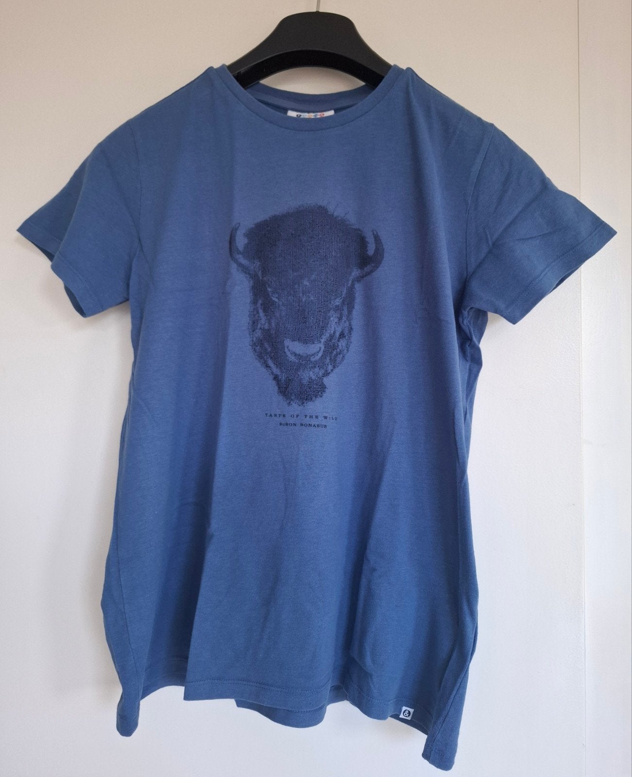Blauw T-shirt bizon Fish&chips JBC maat 164 of 14 jaar, Enfants & Bébés, Vêtements enfant | Taille 164, Enlèvement ou Envoi, Comme neuf