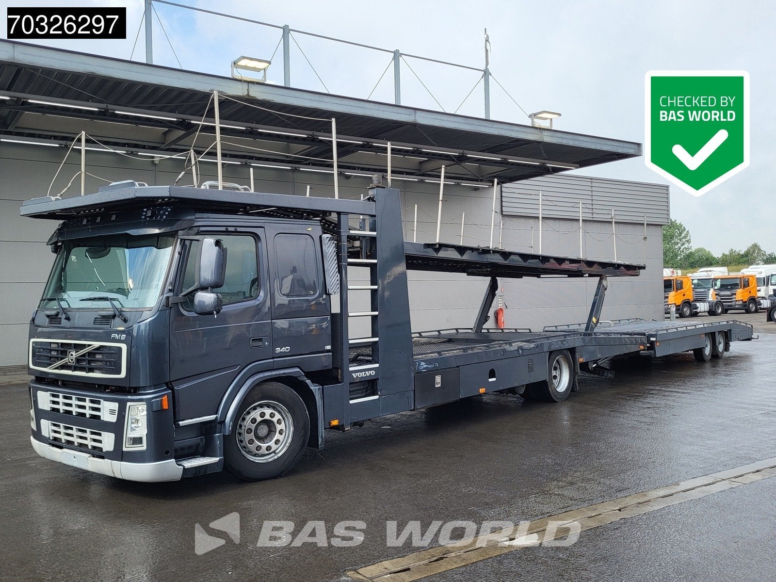 Volvo FM FM 340 4X2 Tijhof Car transporter Full Air suspensi, Auto's, Automaat, Stof, 340 pk, Bedrijf