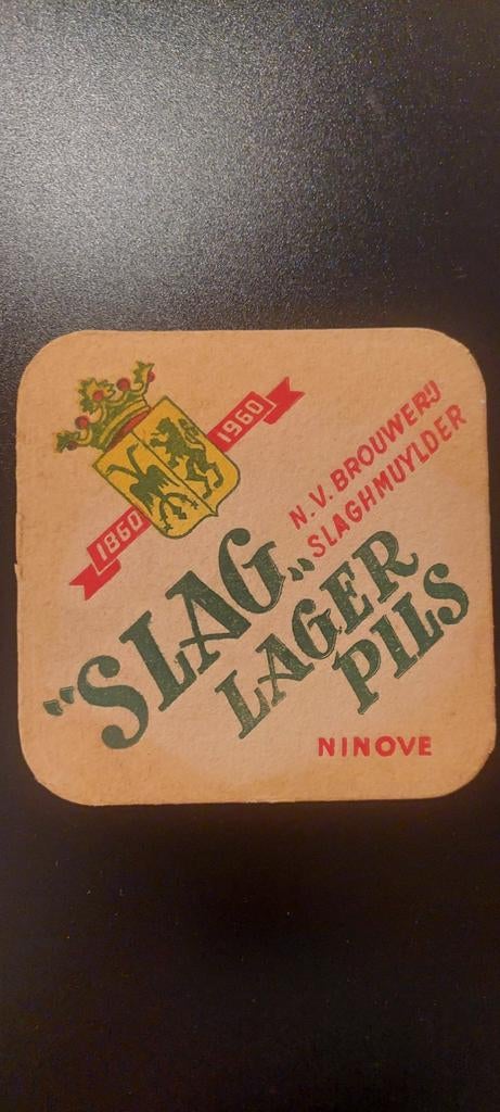 Oud bierviltje brouwerij slaghmuylder ninove, Verzamelen, Ophalen
